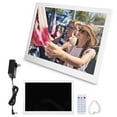 thumbnail image 2 of Digital Photo Frame 15.4inch Photo Frame Music Photo Frame Alarm Photo Frame 15.4Inch 1280x800HD Digital Photo Picture Frame Alarm Clock Player Album Remote Control White US, 2 of 8