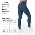 thumbnail image 5 of 3 Pack-Leggings for Women with Pockets - Buttery Soft, High Waisted Tummy Control Yoga Pants for Workout Gym Running - Black + Navy Blue + Dak Grey, Size - XL (US), 5 of 8