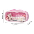 thumbnail image 3 of RBCKVXZ Clear Pencil Pouch, Pen Case, High-Capacity Zipper Pouch, Storage Organizer for Office Supplies Earbuds Chargers Cables Makeup, 3 of 6