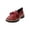 Red, variant on Bkhluea Women Patent Bow Chunky Platform Loafers Slip On Comfortable Footwear For Office Work Daily Casual Outdoor Activities