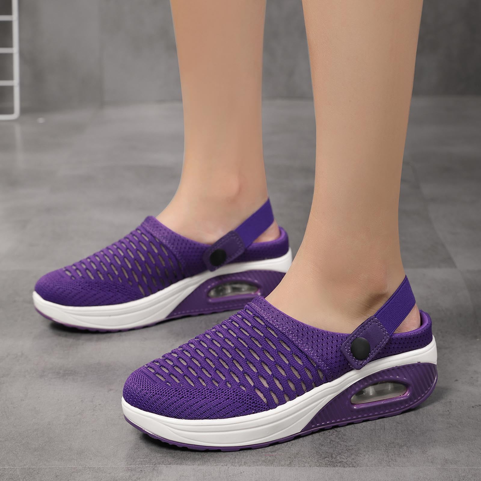 Irreplaceable Bedøvelsesmiddel Vær venlig LoyisViDion Womens Sandals Clearance Women'S Shoes Low-Top Casual Flying  Woven Socks Lightweight Lazy Walking Shoes Flying Woven Slippers Purple  8.5(40) - Walmart.com