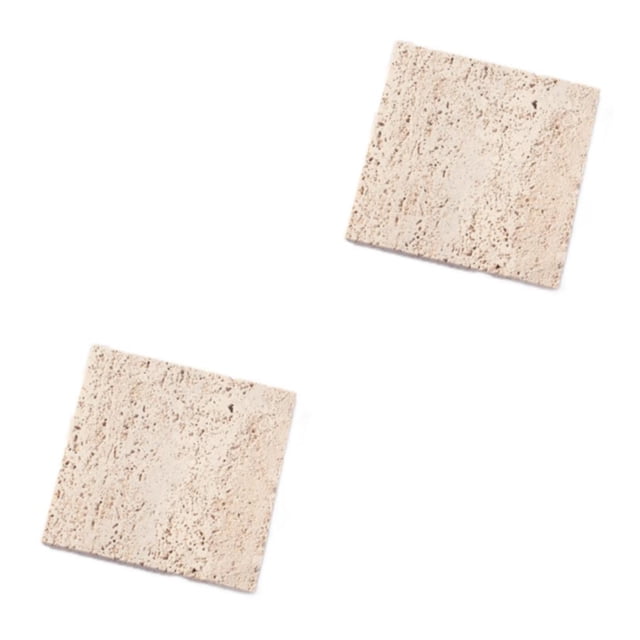 Cateissary Accesorios para fotos de piedra natural genuina, tableros de fondo para disparos en estudio, cuadrado Beige rústico y auténtico, Cuadrado Beige 10x10cm 2Conjunto