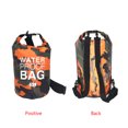 thumbnail image 4 of Naiovety Bolsa de natación impermeable de 15/20L/30L, de saco seco, colores de camuflaje, pesca, canotaje, kayak, almacenamiento, bolsa de Deportes acuáticos camuflaje naranja 19x40cm Naiovety OD1303-02B, 4 of 6