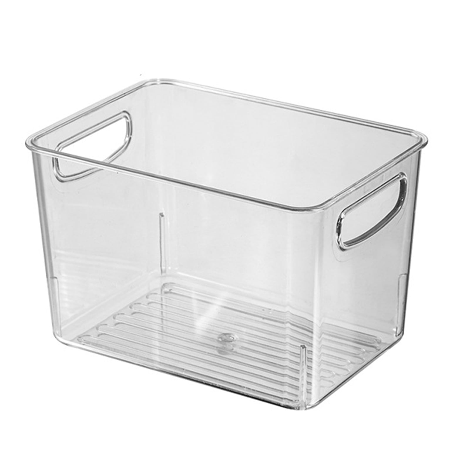 EnowiseYL Clear Storage Container Bin Open Compartment Organizer With