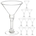 thumbnail image 1 of 10pcs Transparent Wine Cup Martini Cup Plastic Clear Martini Cup Martini Containers, 1 of 8