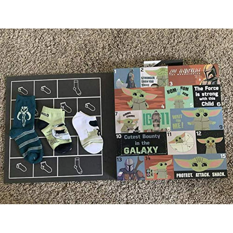 Baby yoda advent calendar socks sale