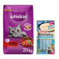 thumbnail image 1 of Whiskas Original Carne 20 kg + Churu Skin&Coat Atún y Vieira Snack 4 tubos de 14g, 1 of 3