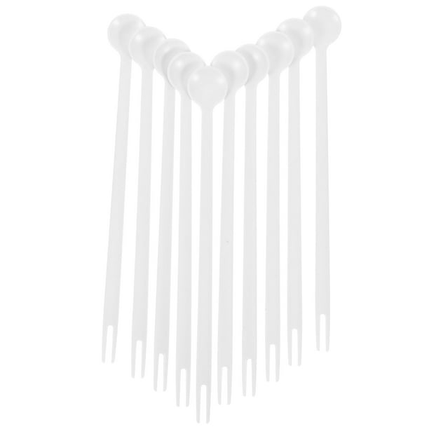 10 cucharas y tenedores versátiles de doble cara, cucharas y tenedores únicos, cucharas y tenedores de mango largo para mezclar, prácticos tenedores y cucharas para revolver bebidas