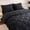 black, variant on FISHDRU Asian Inspired 7-Piece White Bedding Set in a Bag, Queen