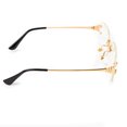 thumbnail image 6 of Luxury Trendy Old School Retro Gold Wire Frame 90's Rimless UnisexClear Lens Hip Hop Rectangle Frameless Eye Glasses For Men Women, 6 of 6