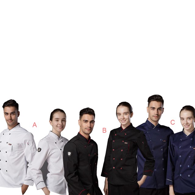 maskred Chef Jacket Unisex-Adult Long Sleeved Upgraded Fabrics Wear-resistant Thickened Easy Clean Cooking Mens Work Jacket Uniform Black XXL