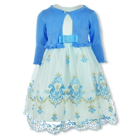 

Pink Butterfly Girls 2-Piece Daisy Sweater Dress - blue 2t (Toddler)