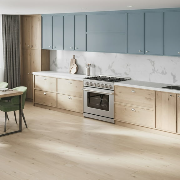 36 inch Gas Range with 6 Gas Burners and Convection Oven in Stainless Steel