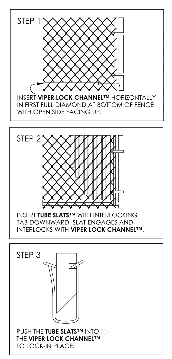 Redwood 3ft Tube Slat for Chain Link Fence