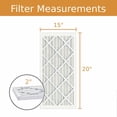 thumbnail image 2 of 15x20x2 Key Pleat Purolator Air Filter - MERV 8 (6 Pack), 2 of 6