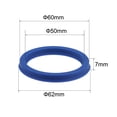 thumbnail image 2 of Uxcell UHS Type Radial Shaft Oil Seal PU Blue 5 Count 50x60x7mm, 2 of 6