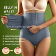 thumbnail image 2 of HXWCHs Tummy Control Underwear for Women Seamless Body Shaper Panties Girdle with Adjustable Hooks Navy XL, 2 of 6