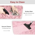 thumbnail image 5 of Cshidworld Ultra Soft Rug for Living Room, 8X10 Fluffy Area Rug for Bedroom, Modern Shaggy Carpets Fuzzy Rug for Teens Dorm Bedside Home Decor Aesthetic, Heavy Duty Non Slip, Pink, 5 of 7
