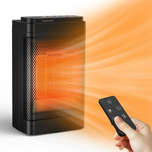 Yeacher Space Heater for Indoor Use, Fast Heating, 70° Oscillating Electric & Portable Heater with