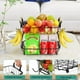thumbnail image 4 of U Chef Frutero Para Cocina de 2 Niveles y 2 Ganchos para Plátanos, Cesta de Almacenamiento De Frutas y Verdura, Frutero de Cocina Moderno, Organizador de Frutas y Verduras de Hierro, 4 of 6