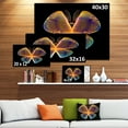 thumbnail image 4 of Design Art - Papillon Fractal Bleu Jaune dans le Noir, 4 of 4