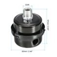 thumbnail image 2 of Unique Bargains G3/8 Air Compressor Silencers Filter, Intake Muffler, Black, White, 2 of 5