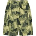thumbnail image 3 of NICKSUN Shorts de Pyjama Amusants pour Hommes, Bas de Pyjama Courts Doux avec Poches, Camouflage Chat, m, 3 of 6
