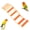 orange, variant on QENASHAING Colorful Wooden Bird Perch Ladder, 12.68 in Long, Promotes Activity and Reduces Boredom, Easy to Install and Clean, Ideal for Parakeets and Finches