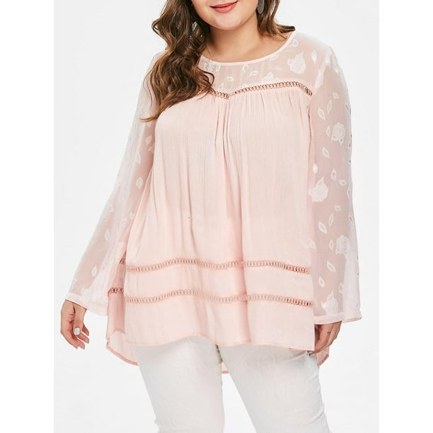 Blusa Túnica Talla Extra Talla Extra Rosegal Suéteres Cárdigans