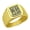 Gold, variant on Initial Floral Box Letter T Monogram Stainless Steel Signet Ring