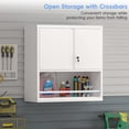 thumbnail image 3 of Marcree Metal Garage Cabinets, Lockable Storage Cabinet, Metal Cabinet with Open Storage, Upper Tool Cabinet for Basement, Wall Mounted Cabinets for Shop, 3 of 8