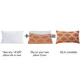 thumbnail image 2 of Home Soft Things Jacquard Throw Pillow Cover 2 Piece Set - Safi - Burnt Orange - 14" x 26" LUMBAR, 2 of 5