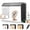 US Plug, variant on QKOO Photo Studio Light Box Portable 60 x 40cm Cuboid Photography Studio Tent Kit with 4 Color
