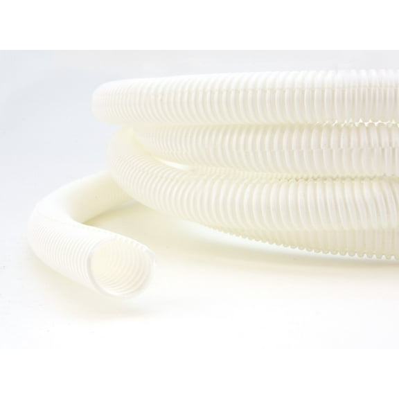 Secure Cable Ties 1 Inch White Flexible Split Loom - 50 Foot