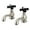 Brushed Nickel, variant on Kingston Brass KS1108PKX Basin Tap Faucet with Cross Handle, Brushed Nickel