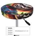 thumbnail image 3 of Sigee Chucky Bq for Round Bar Stool Seat Covers Washable Stool Cushion Slipcover Elastic Bar Stool Covers Round for 12-14 In Chair,14 inch, 3 of 6