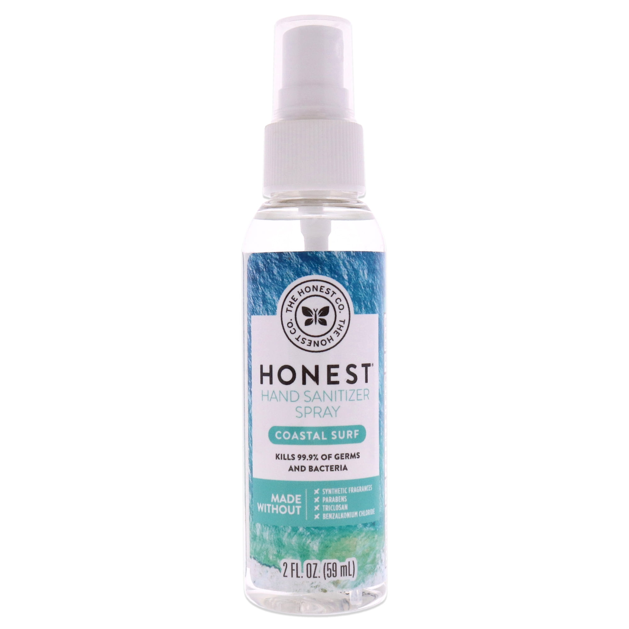 Honest Hand Sanitizer Spray Coastal Surf , 2 oz Hand Sanitizer