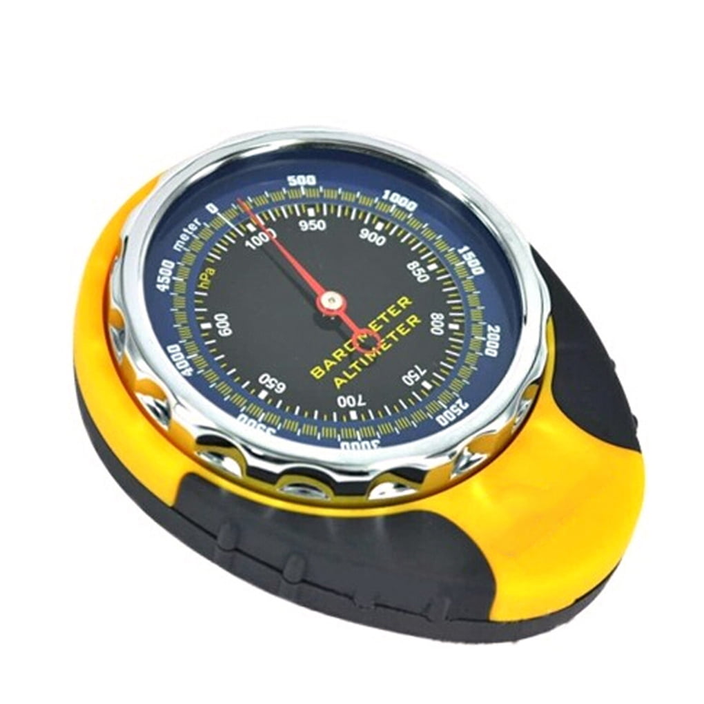 4in1 Digital Mini Compass Altimeter Barometer Meter Scale Thermometer Rubberize 