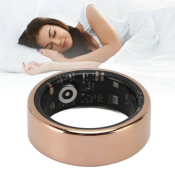 Smart Health Tracker, Body Temperature Monitoring Sleep Monitoring Multi Sports Modes Wearable Smart Loop for Xmas Gifts for Men Black,Gold