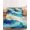 Teal Blue, Mint Green, variant on King Size Fitted Sheet Set - Blue Green Geometric 3 Piece Bedding Sets 16" Deep Pocket Fitted Sheet with 2 Pillowcases, Stained Glass Abstract Chic Art Brushed Microfiber Hotel Luxury Bed Sheets