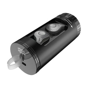 Speakers Bluetooth Wireless,Wireless Earplugs In-Ear Bluetooth Headset Ipx3 Waterproofing Grade Intelligent Noise Reduction Led Power Display Round Drawer Type Charging Case