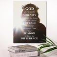 thumbnail image 3 of God Serenity Prayer Wall Decor,God Grant Me The Serenity Canvas Prints Bible Verse Poster Christian Prayer Religious Gifts Scripture Artwork for Bedroom Office Living Room W654, 3 of 6