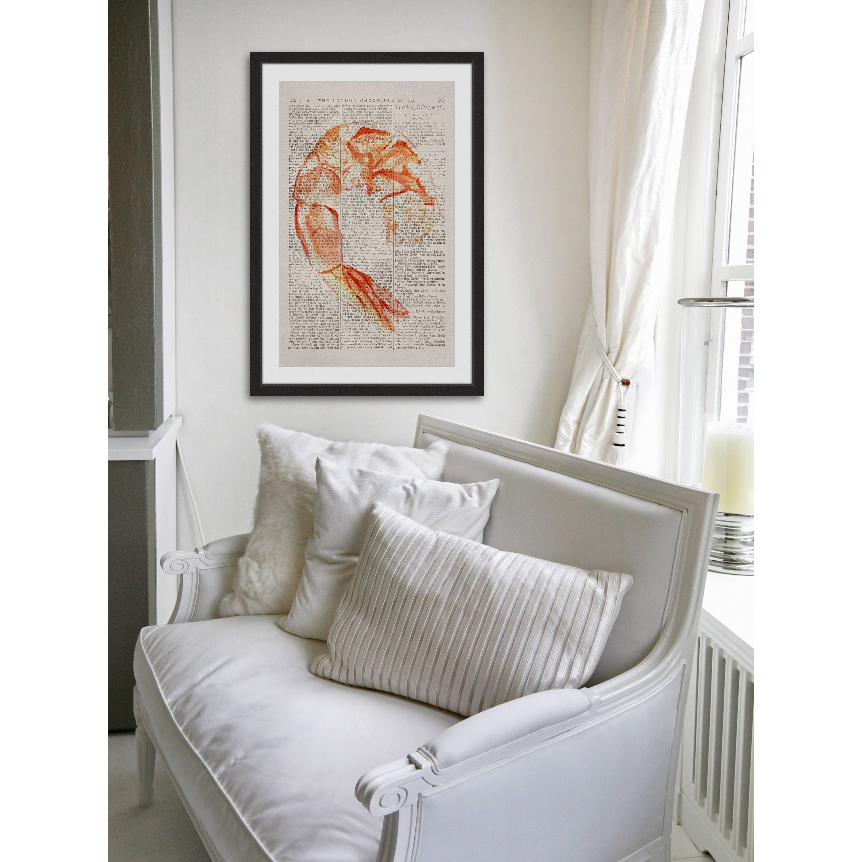 "Historical Crevette" Framed Painting Print