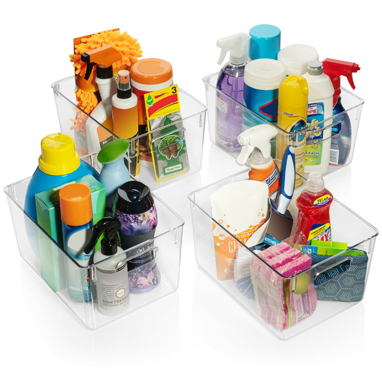 Clear Storage Bins With Lids, Perfect for Kitchen Organization and