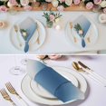 thumbnail image 3 of Navy Blue Grey Ombre Cloth Napkins, Farmhouse Gradient Minimalist Washable and Reusable Dinner Napkins Set of 6, Table Napkin for Kitchen Party Birthday Wedding Hotel Housewarming 20"x20", 3 of 9