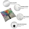thumbnail image 4 of COMIO  Colourful Tree Painting Square Decorative Throw Pillow Cover 2pc, 4 of 6