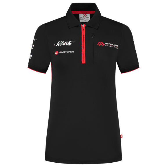 Haas Racing F1 Women's Team Fitted Polo Shirt - Black