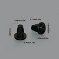 thumbnail image 3 of 100Pcs Table Furniture Embedded Bumper Silicone Hole Plugs NonSlip Bumper Feet Pad Cabinet Door Grippers Enduring, 3 of 8