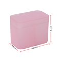 thumbnail image 6 of Naierhg Cotton Pads Organizer Multi-purpose Dust-proof Transparent Visible Desk Independent Double-Compartment Storage Box for Bathroom, 6 of 8