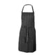 thumbnail image 1 of 1pc delantal de rayas del delantal que trabaja cocina del delantal del delantal del delantal del hotel del delantal (franja en blanco y negro), 1 of 3